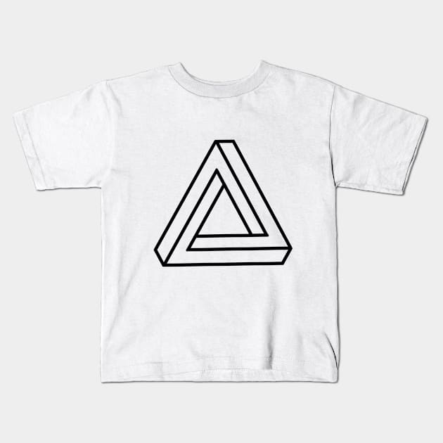 Penrose triangle Kids T-Shirt by An_dre 2B